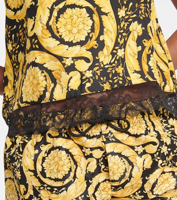 Top Barocco aus Seide | Versace