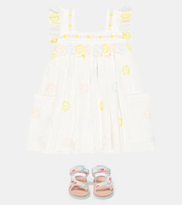 Floral embroidered tulle dress | Stella McCartney Kids