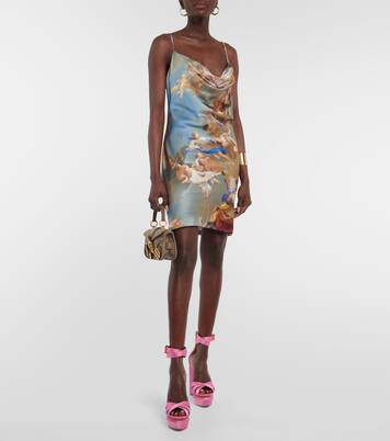 Plateausandalen Ava aus Satin | Balmain