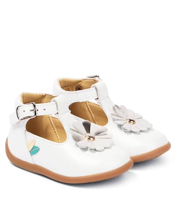 Baby Stand-Up leather booties | Pom d'Api