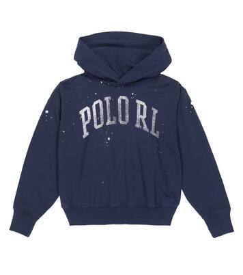 Logo cotton jersey hoodie | Polo Ralph Lauren Kids