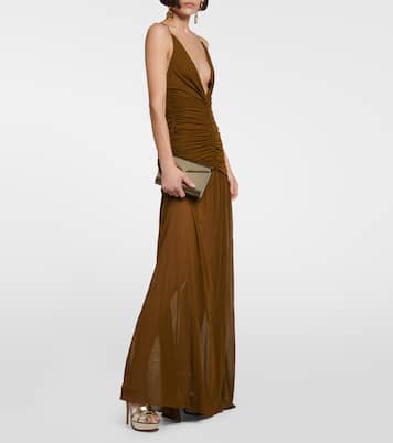 Tribute 105 leather platform sandals | Saint Laurent