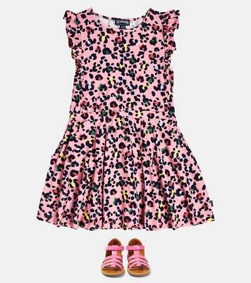 Leopard-print cotton dress | Vilebrequin Kids