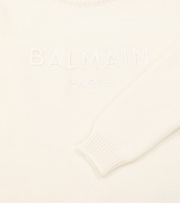 Wool, silk, and cashmere sweater | Balmain Kids