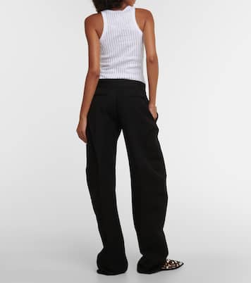 Pantalon ample en satin | The Attico