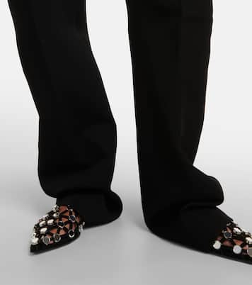 Pantalon ample en satin | The Attico