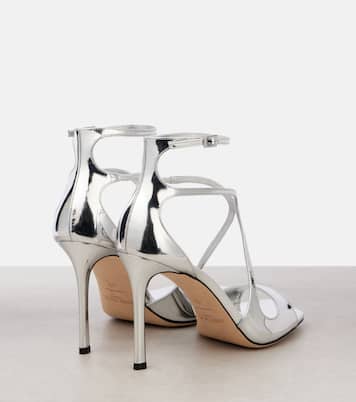 Sandalen Azia 95 aus Metallic-Leder | Jimmy Choo