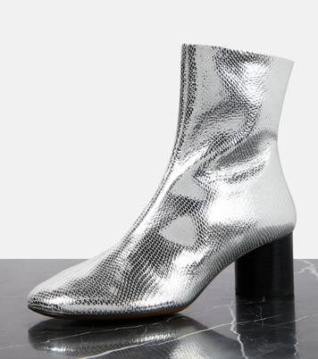 Ankle Boots Laeden aus Metallic-Leder | Isabel Marant