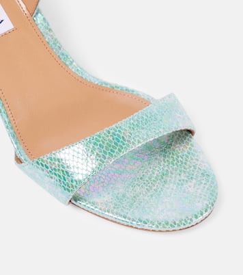 Sandalen Alu 50 aus Metallic-Leder | Aquazzura