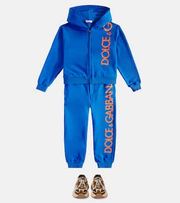Pantalones deportivos de jersey de algodón | Dolce&Gabbana Kids