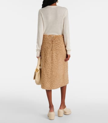 Mohair and cotton skirt  | Jil Sander