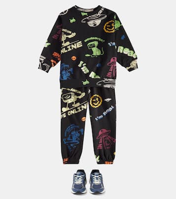 Monti printed cotton jersey sweatshirt | Molo