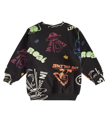 Monti printed cotton jersey sweatshirt | Molo