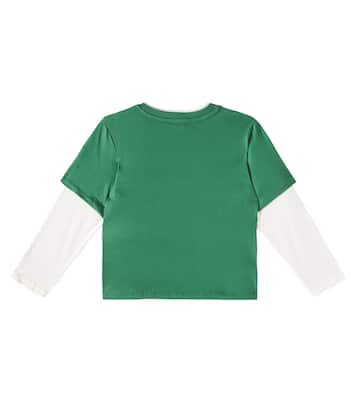 Goran printed colorblocked cotton T-shirt | Bonpoint