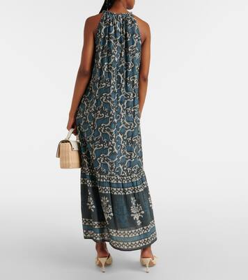 Robe midi Ghita en coton et soie | Velvet