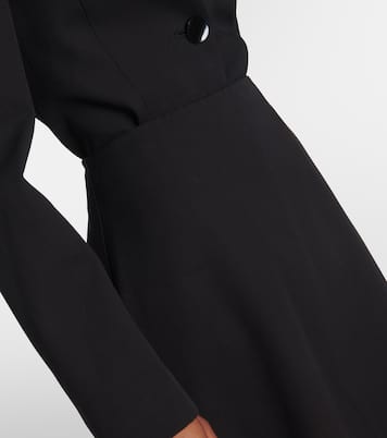 Skye cotton and wool midi skirt | Fforme