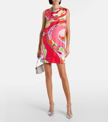 Minikleid Orchidee aus Seiden-Twill | Pucci