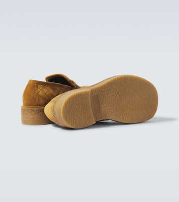 Haddock Intrecciato suede loafers | Bottega Veneta