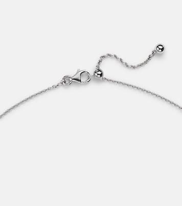 18kt white gold and enamel choker with diamonds | Kamyen
