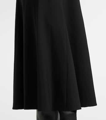 High-Rise-Midirock aus einem Wollgemisch | Carolina Herrera