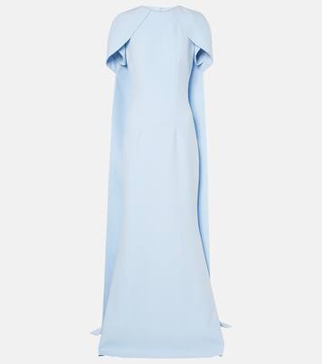 Ginko caped crêpe gown | Safiyaa