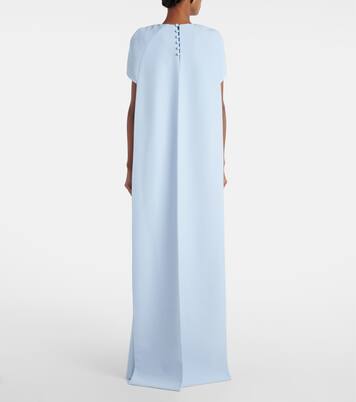 Ginko caped crêpe gown | Safiyaa