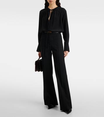 Schluppenbluse aus Seide | Victoria Beckham