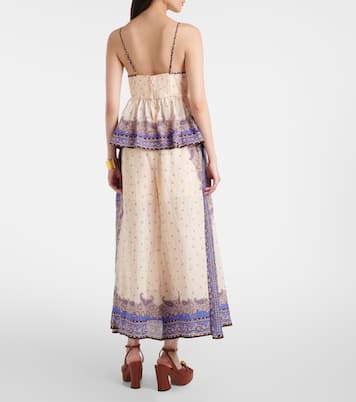 Top Maxine Plunge en ramie | Zimmermann