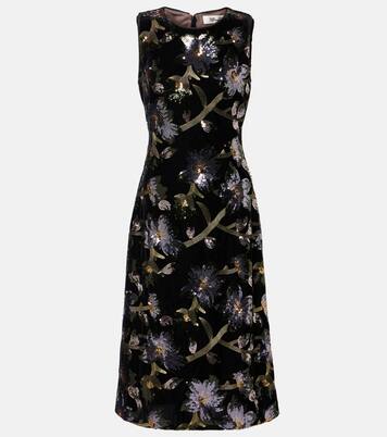 Robe midi Coral à sequins et fleurs | Diane von Furstenberg