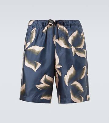 Printed silk shorts | Dries Van Noten