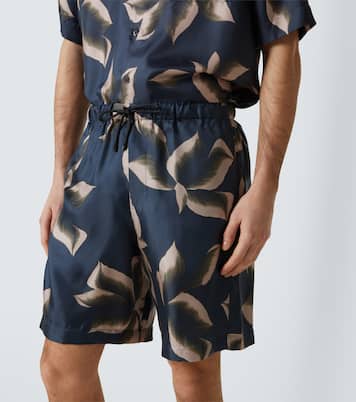 Printed silk shorts | Dries Van Noten