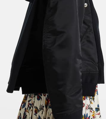 Felpa in misto cotone con zip | Sacai