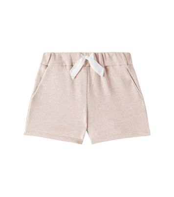 Embroidered cotton jersey shorts | Chloé Kids