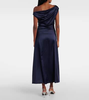 Robe longue Elyse en soie mélangée | Staud