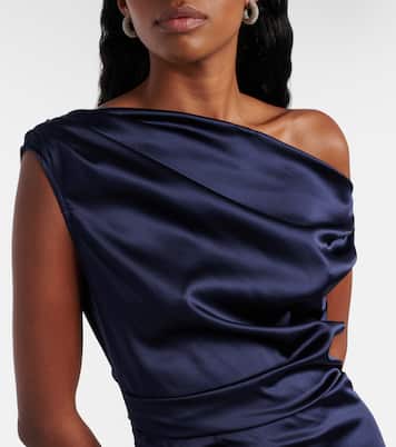 Robe longue Elyse en soie mélangée | Staud