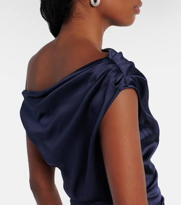 Robe longue Elyse en soie mélangée | Staud