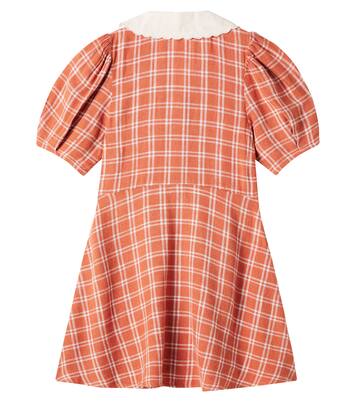 Del Mar checked linen-blend dress | Rylee + Cru