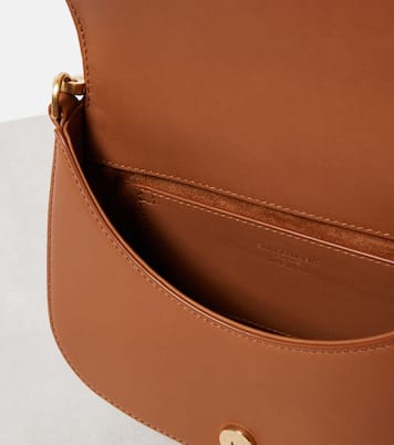 Bolso al hombro Voltaire de lona y piel | Saint Laurent