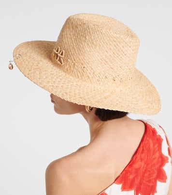 Fedora en paille à logo et perles fantaisie | Ruslan Baginskiy