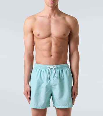Madeira printed swim trunks  | Fedeli