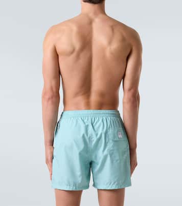 Madeira printed swim trunks  | Fedeli