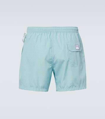 Madeira printed swim trunks  | Fedeli