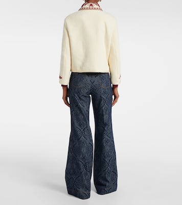 Giacca in lana bouclé con ricamo | Etro