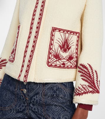 Giacca in lana bouclé con ricamo | Etro