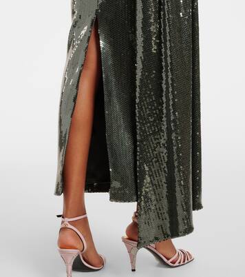 Draped sequined corset dress | Alex Perry