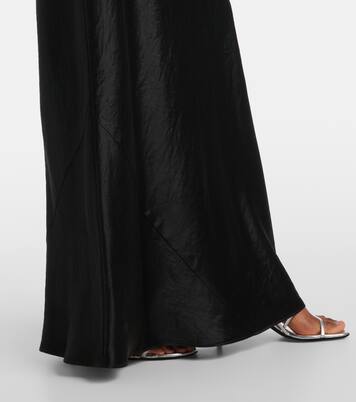 Robe longue bustier en satin | Vince