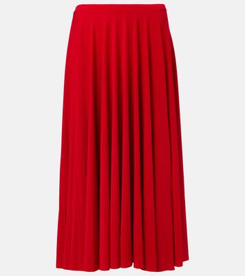Pleated midi skirt | Norma Kamali