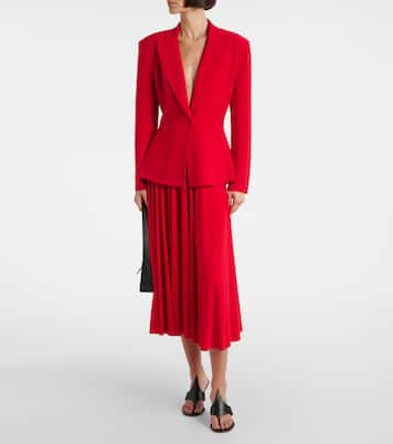 Pleated midi skirt | Norma Kamali