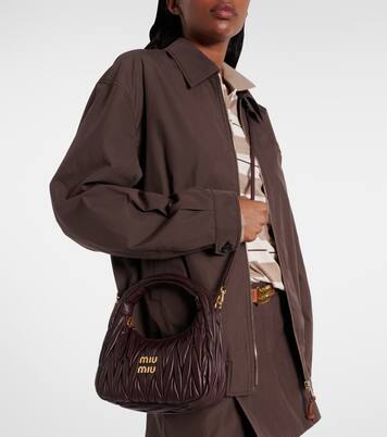Sac Wander Small en cuir | Miu Miu