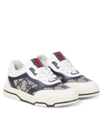 Zapatillas de lona GG con piel | Gucci Kids
